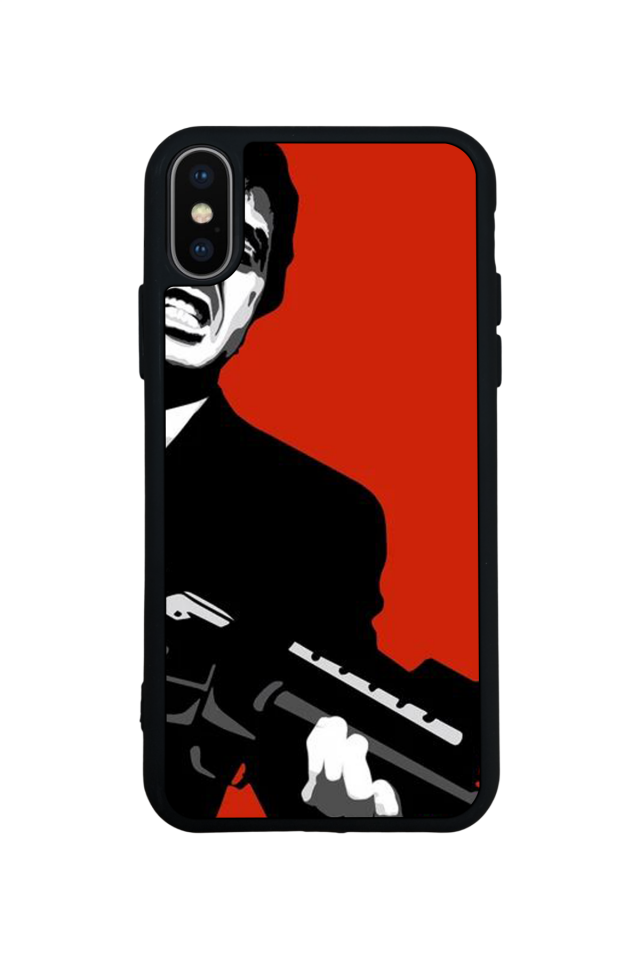 iPhone X/ XS Uyumlu Scarface Tasarımlı Glossy Premium Kılıf