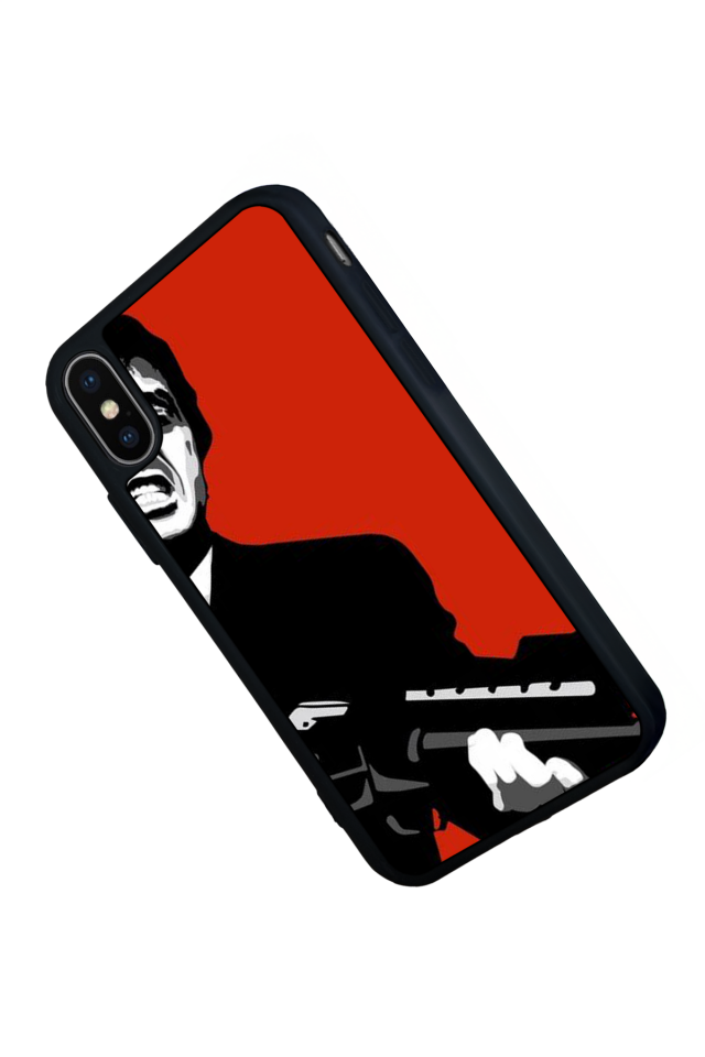 iPhone X/ XS Uyumlu Scarface Tasarımlı Glossy Premium Kılıf