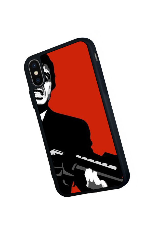 iPhone X/ XS Uyumlu Scarface Tasarımlı Glossy Premium Kılıf