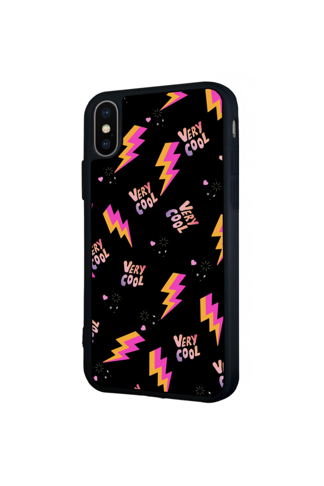iPhone X/ XS Uyumlu Simsek Tasarımlı Glossy Premium Kılıf