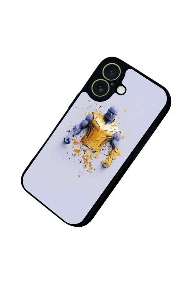 iPhone 17 Uyumlu Thanos Tasarımlı Glossy Premium Kılıf
