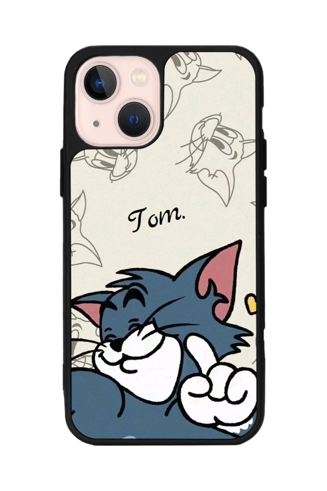 iPhone 15 Uyumlu Tom And Jerry Tasarımlı Glossy Premium Kılıf