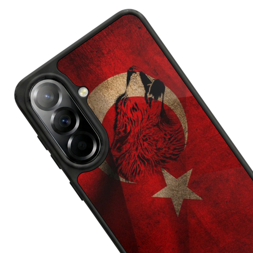 Samsung Galaxy A57 Uyumlu Türk Bayragi Tasarımlı Glossy Premium Kılıf