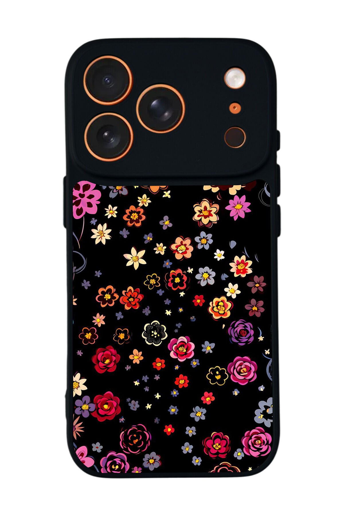iPhone 17 Pro Max Uyumlu Floral Tasarımlı Glossy Premium Kılıf