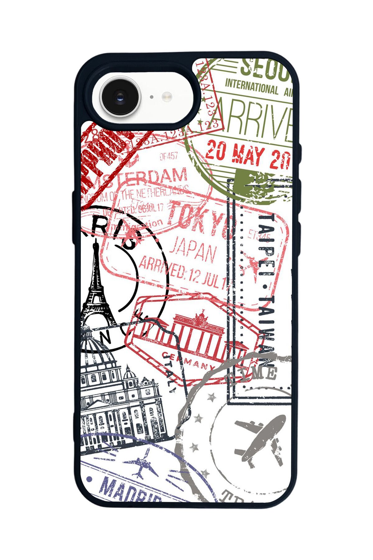 iPhone 16E Uyumlu Poster Tasarımlı Glossy Premium Kılıf
