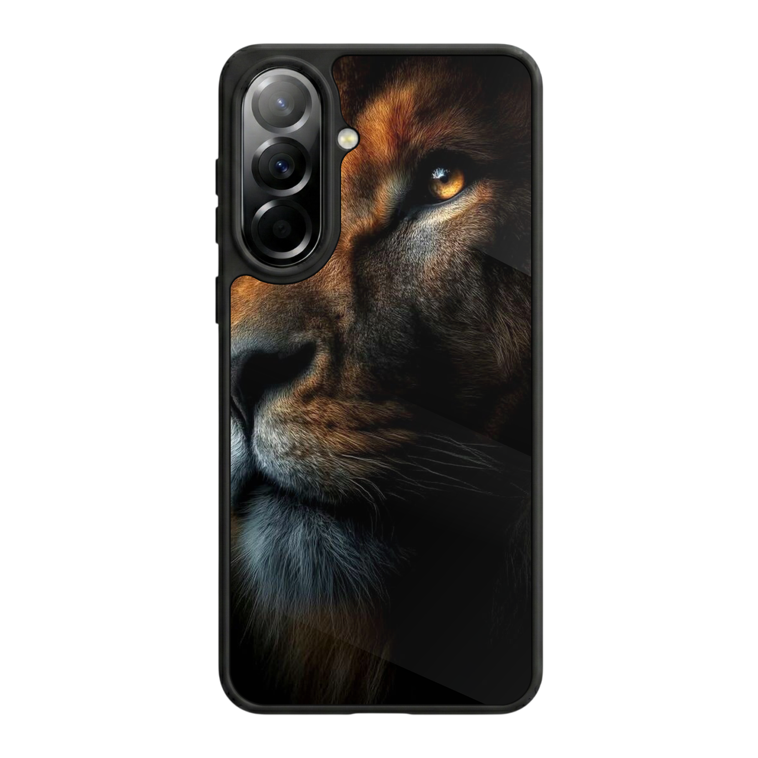 Samsung Galaxy A37 Uyumlu Aslan Tasarımlı Glossy Premium Kılıf