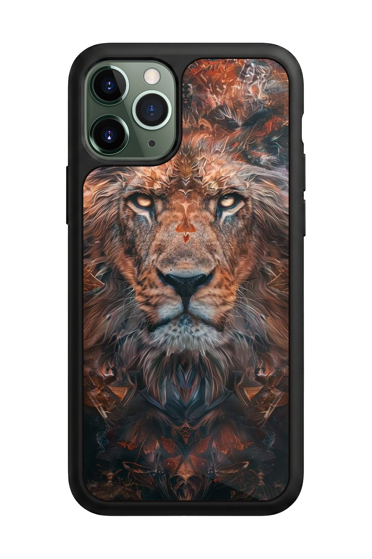 iPhone 11 Pro Max Uyumlu Aslan Tasarımlı Glossy Premium Kılıf