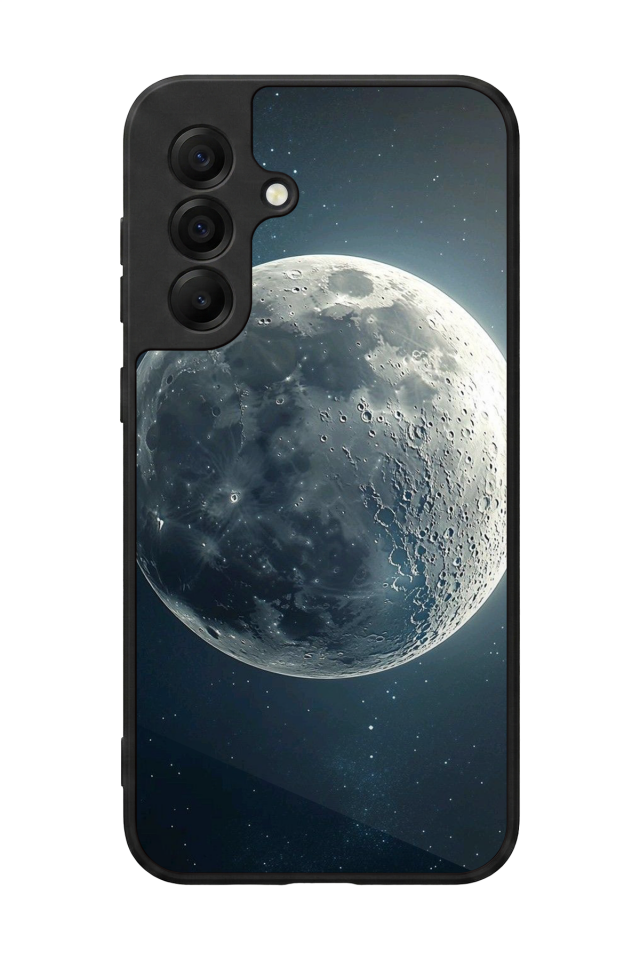 Samsung Galaxy A17 Uyumlu Ay Tasarımlı Glossy Premium Kılıf