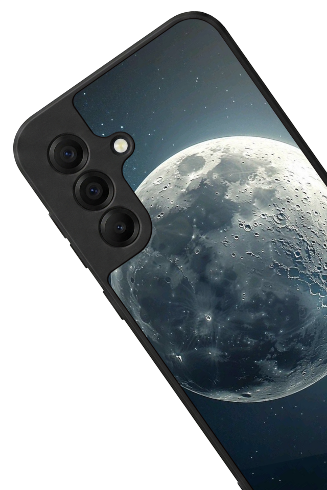 Samsung Galaxy A17 Uyumlu Ay Tasarımlı Glossy Premium Kılıf