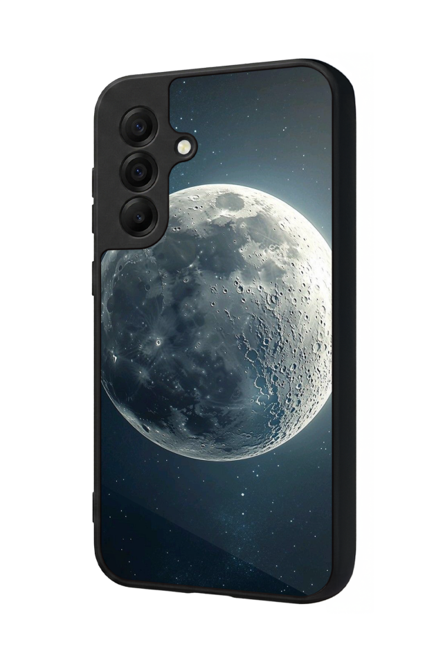 Samsung Galaxy A17 Uyumlu Ay Tasarımlı Glossy Premium Kılıf