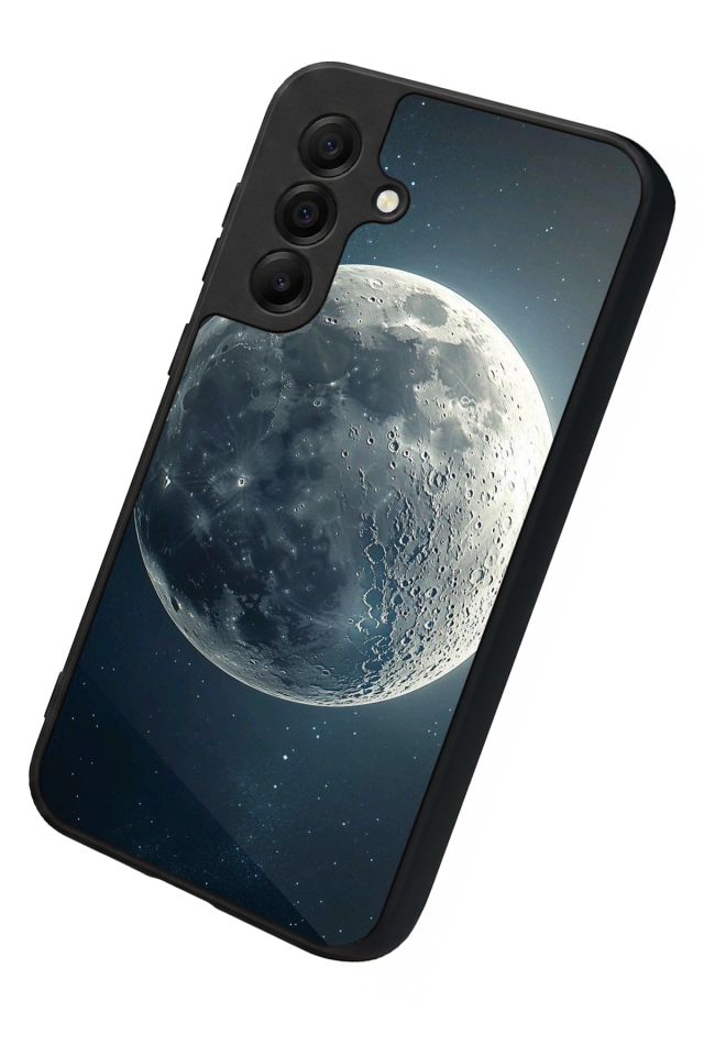 Samsung Galaxy A17 Uyumlu Ay Tasarımlı Glossy Premium Kılıf