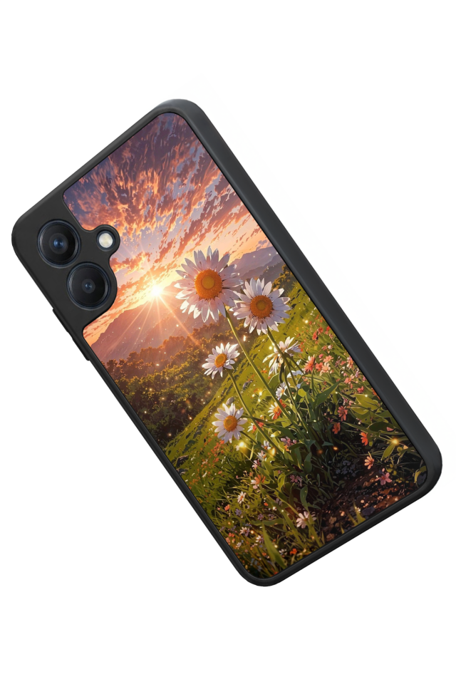 Samsung Galaxy A07 Uyumlu Cicek Tasarımlı Glossy Premium Kılıf