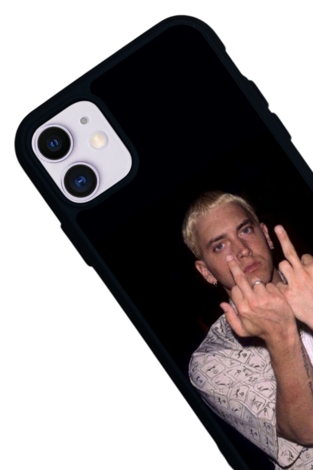 iPhone 11 Uyumlu Eminem Tasarımlı Glossy Premium Kılıf