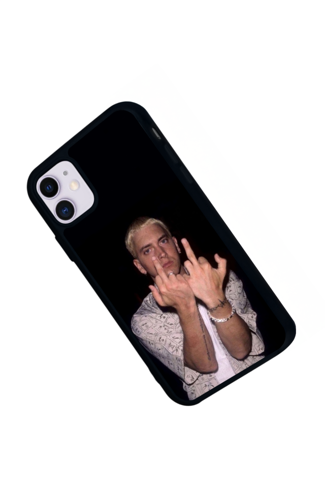 iPhone 11 Uyumlu Eminem Tasarımlı Glossy Premium Kılıf