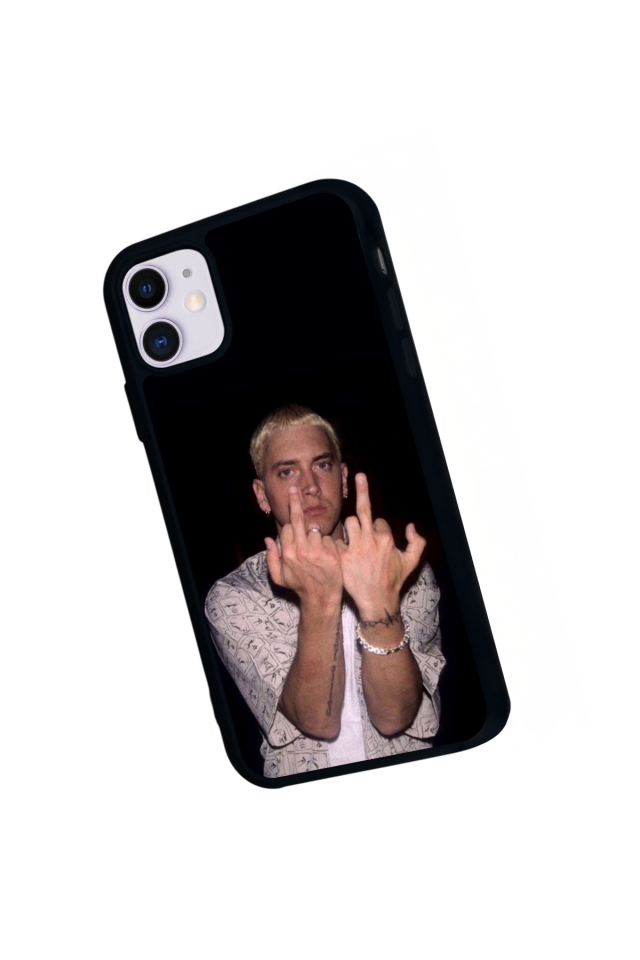 iPhone 11 Uyumlu Eminem Tasarımlı Glossy Premium Kılıf