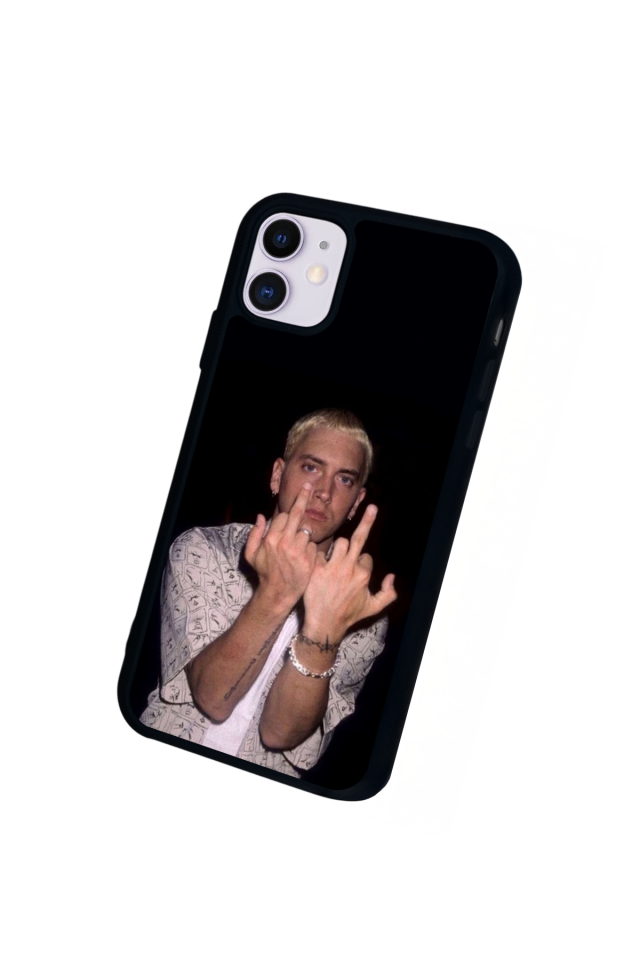 iPhone 11 Uyumlu Eminem Tasarımlı Glossy Premium Kılıf