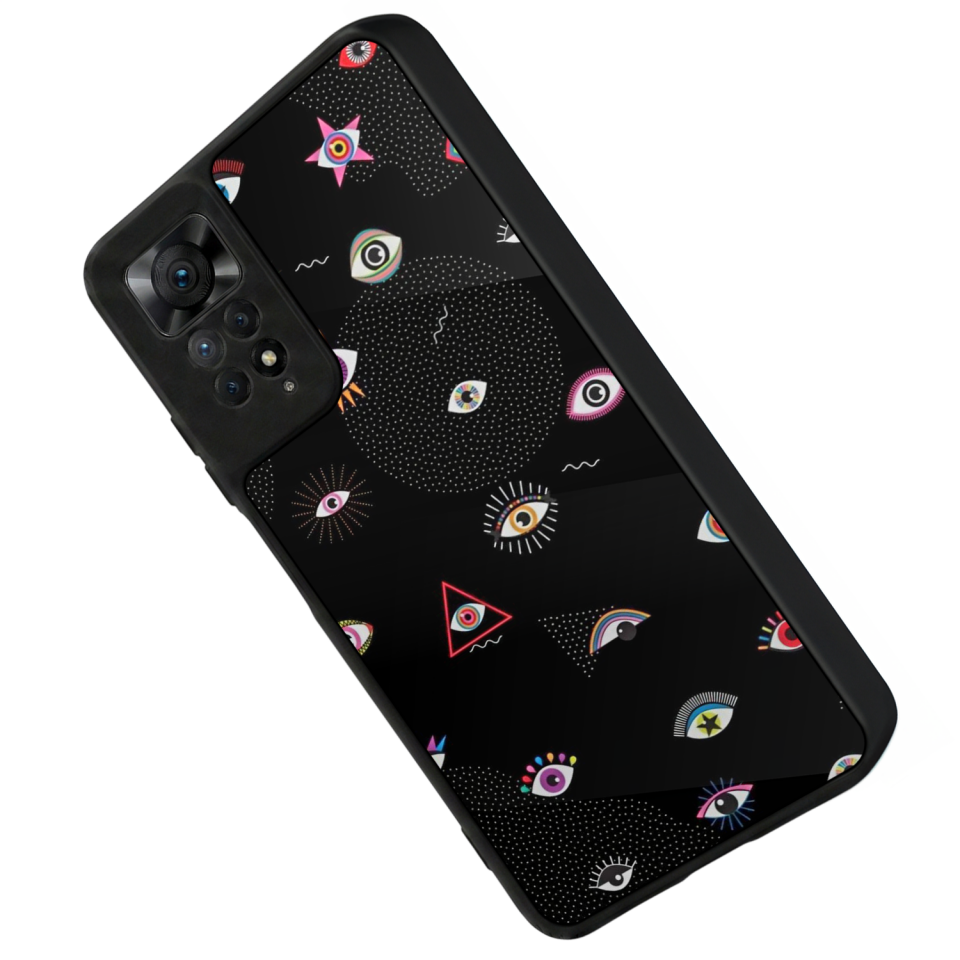 Xiaomi Redmi Note 11 Pro Uyumlu Göz Tasarımlı Glossy Premium Kılıf