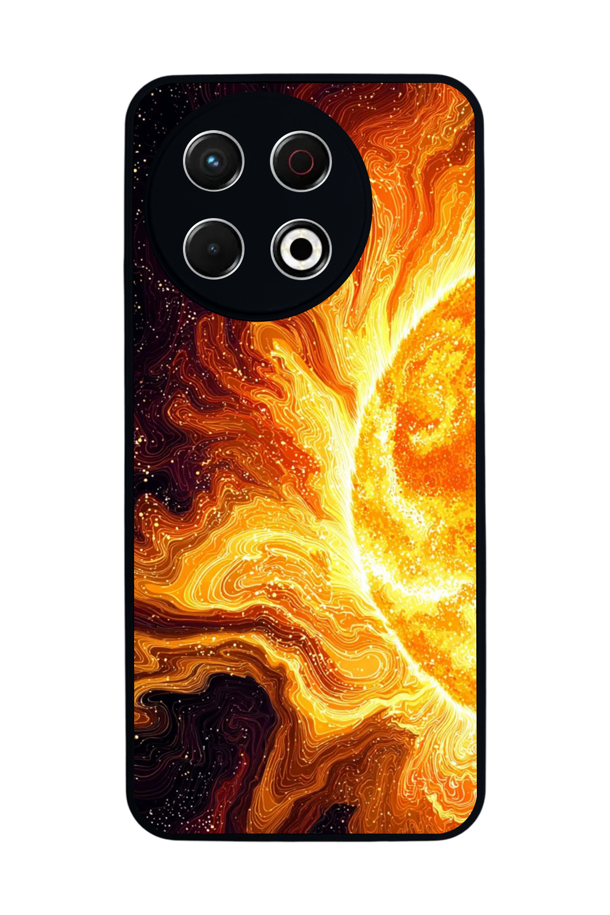 Tecno Spark 30 Pro Uyumlu Güneş Tasarımlı Glossy Premium Kılıf