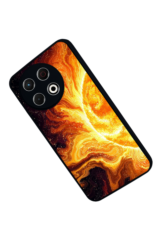 Tecno Spark 30 Pro Uyumlu Güneş Tasarımlı Glossy Premium Kılıf