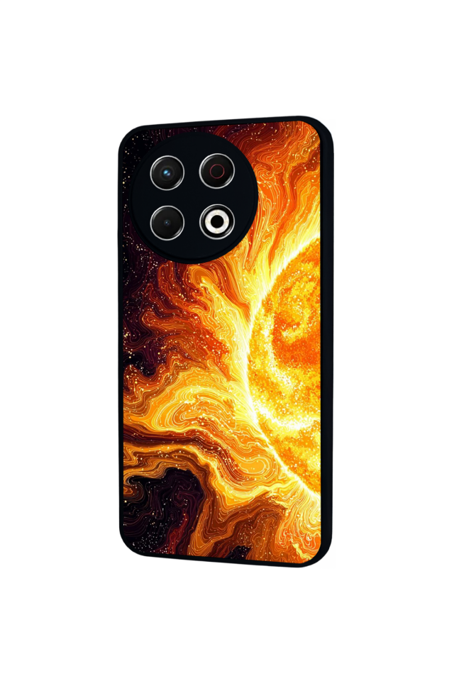 Tecno Spark 30 Pro Uyumlu Güneş Tasarımlı Glossy Premium Kılıf