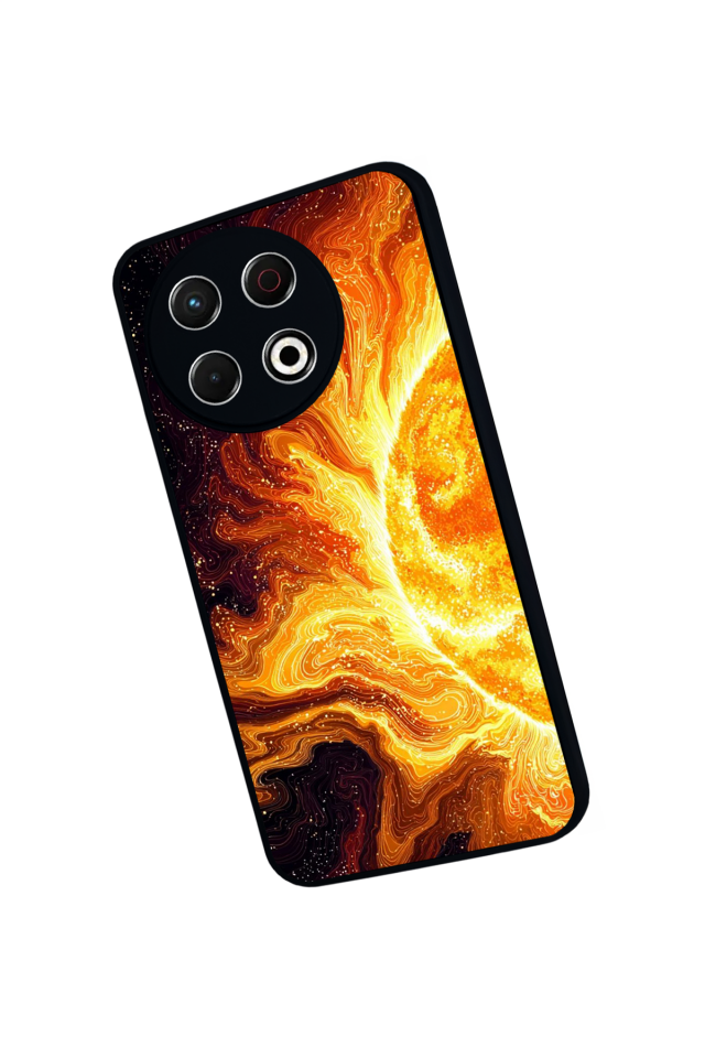 Tecno Spark 30 Pro Uyumlu Güneş Tasarımlı Glossy Premium Kılıf