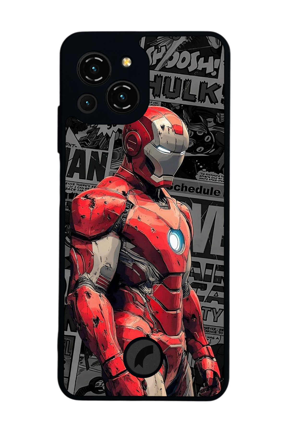Reeder S23 Pro Max Uyumlu  Iron Man ( Demir Adam ) Tasarımlı Glossy Premium Kılıf
