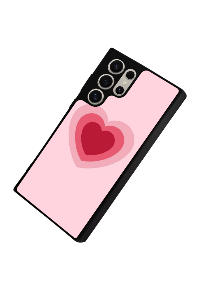 Samsung Galaxy S24 Ultra Uyumlu Kalp Love Tasarımlı Glossy Premium Kılıf