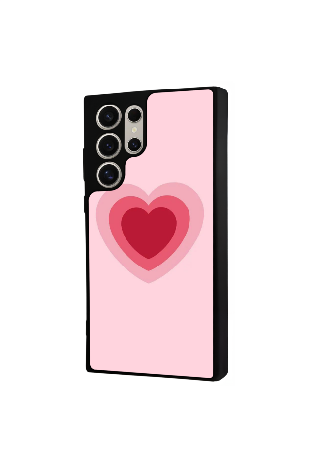 Samsung Galaxy S24 Ultra Uyumlu Kalp Love Tasarımlı Glossy Premium Kılıf