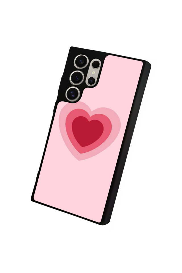 Samsung Galaxy S24 Ultra Uyumlu Kalp Love Tasarımlı Glossy Premium Kılıf