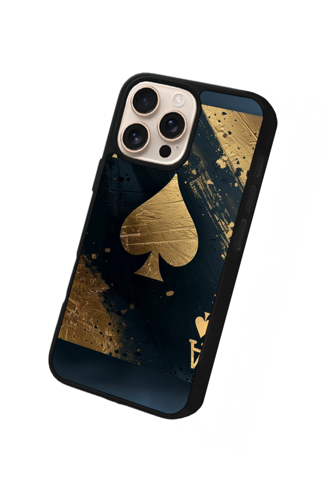 iPhone 15 Pro Uyumlu Kart Tasarımlı Glossy Premium Kılıf