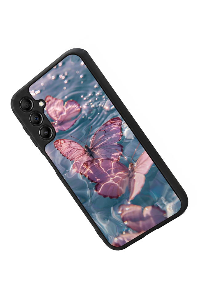 Samsung Galaxy A14 Uyumlu Kelebek Tasarımlı Glossy Premium Kılıf