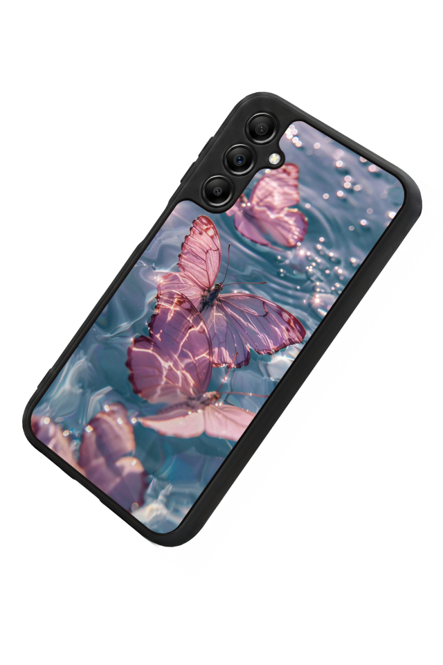 Samsung Galaxy A14 Uyumlu Kelebek Tasarımlı Glossy Premium Kılıf