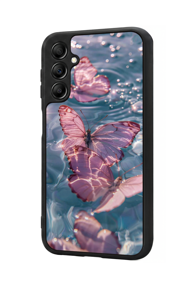 Samsung Galaxy A14 Uyumlu Kelebek Tasarımlı Glossy Premium Kılıf