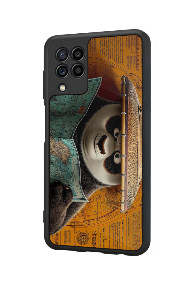 Samsung Galaxy M22 Uyumlu Kung Fu Panda Tasarımlı Glossy Premium Kılıf