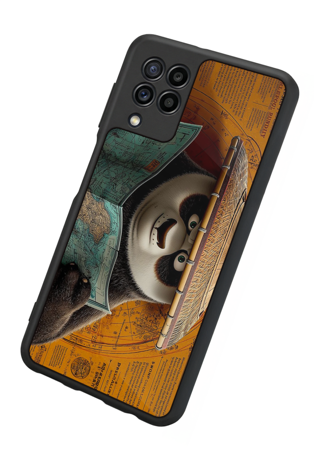 Samsung Galaxy M22 Uyumlu Kung Fu Panda Tasarımlı Glossy Premium Kılıf