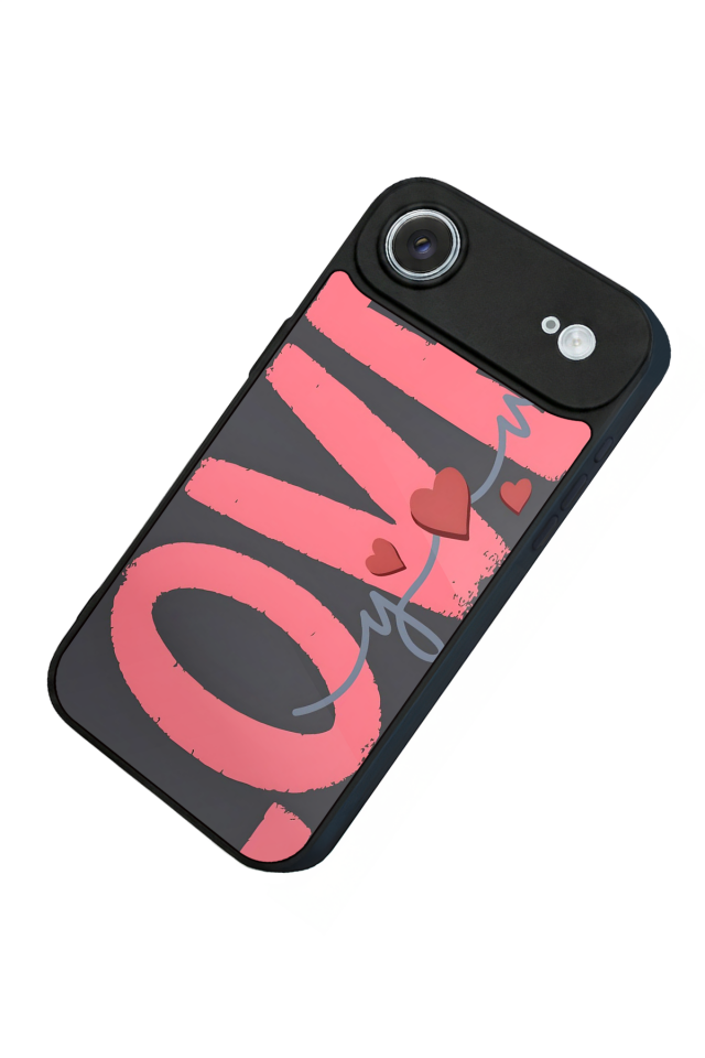 iPhone 17 Air Uyumlu Love Tasarımlı Glossy Premium Kılıf