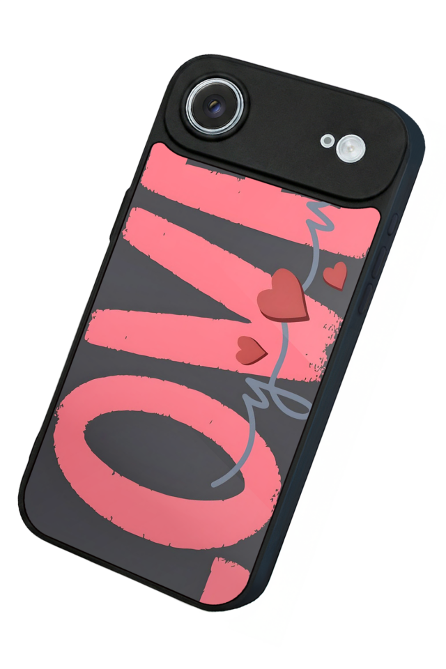 iPhone 17 Air Uyumlu Love Tasarımlı Glossy Premium Kılıf