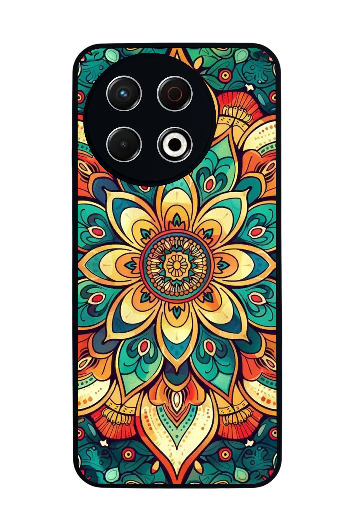 Tecno Spark 30 Pro Uyumlu Mandala Tasarımlı Glossy Premium Kılıf