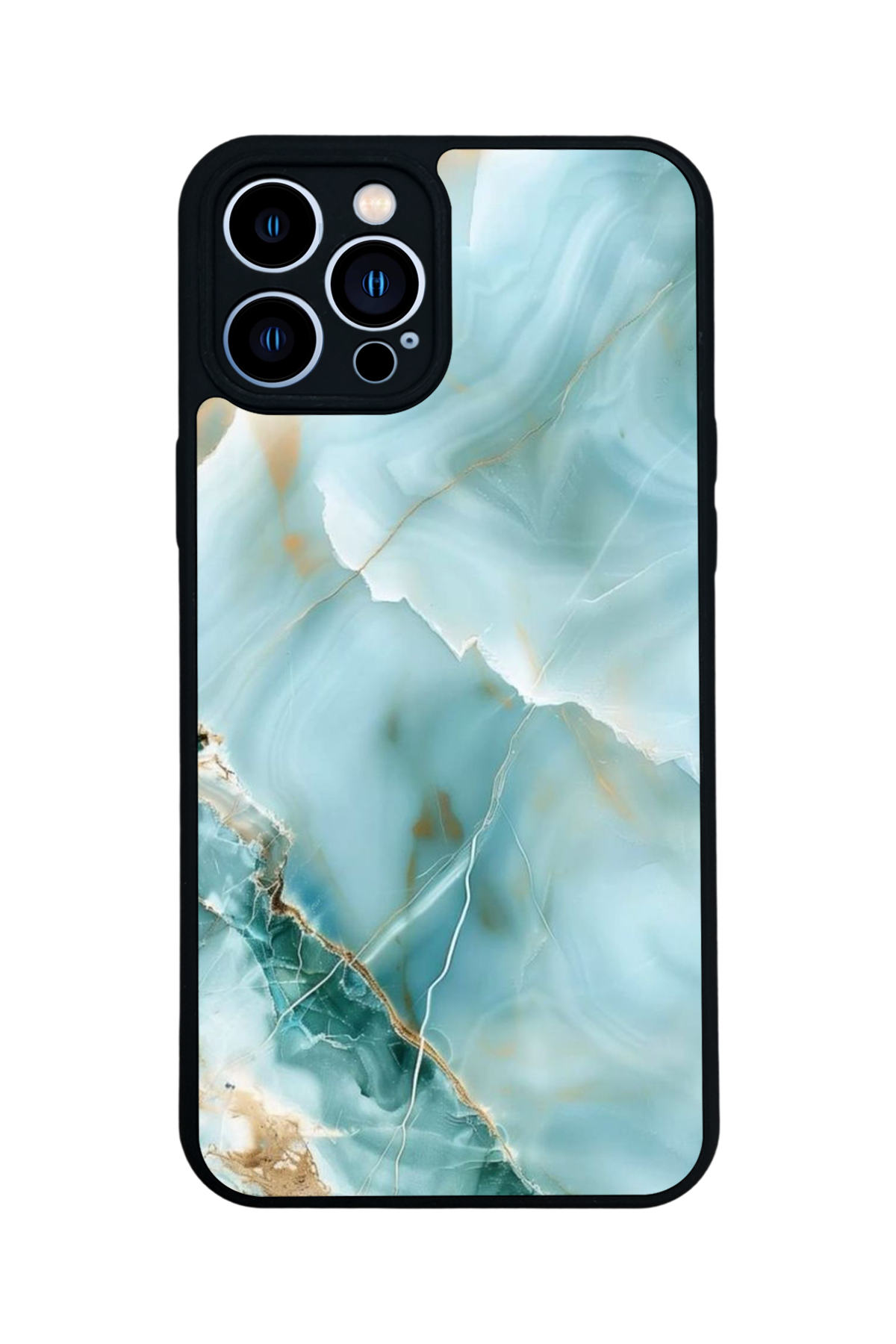iPhone 13 Pro Max Uyumlu Mermer Marble Tasarımlı Glossy Premium Kılıf