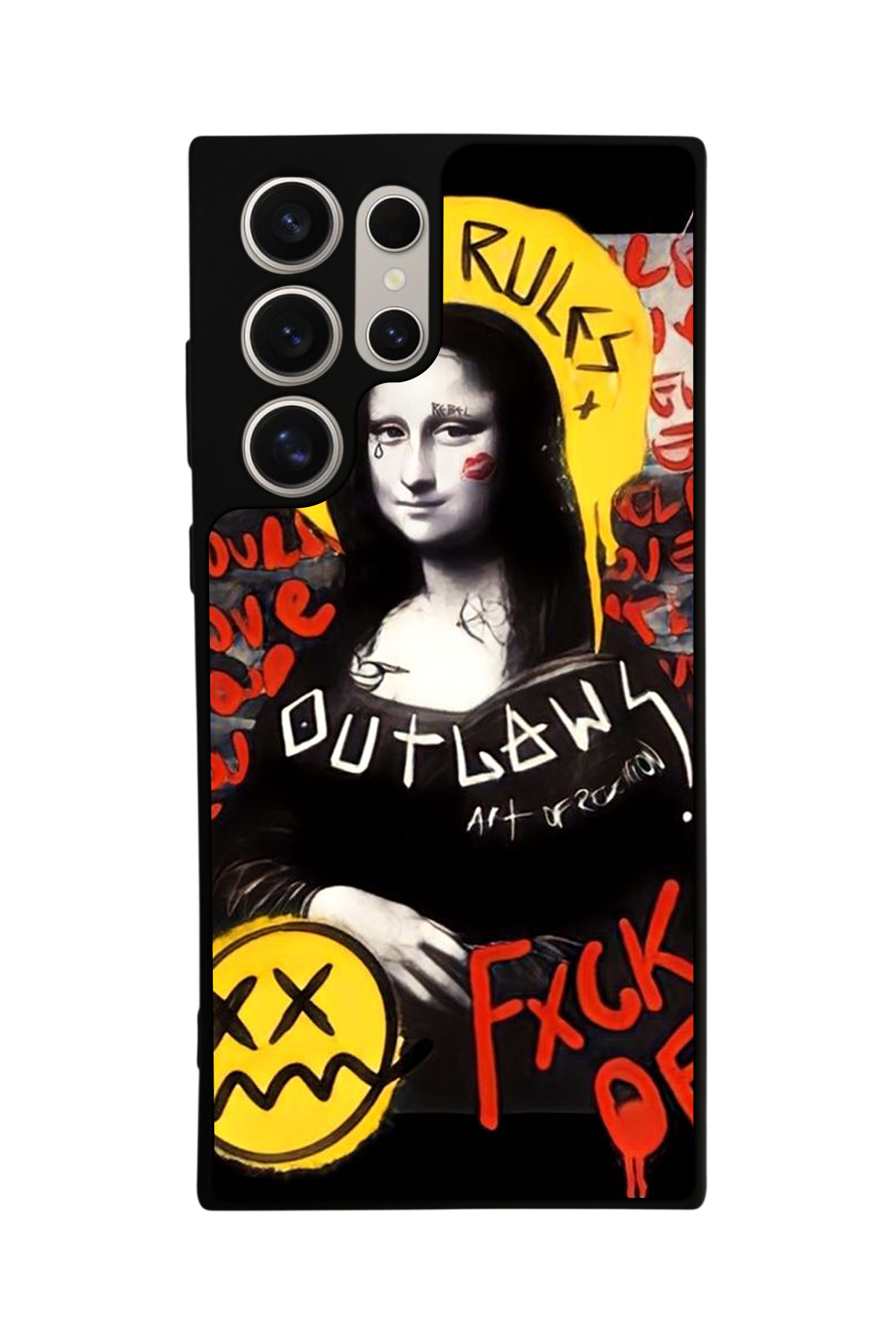 Samsung Galaxy S23 Ultra Uyumlu Monalisa Tasarımlı Glossy Premium Kılıf