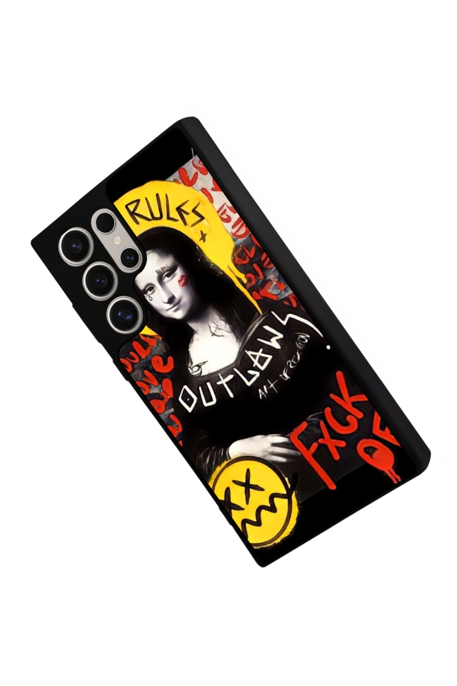 Samsung Galaxy S23 Ultra Uyumlu Monalisa Tasarımlı Glossy Premium Kılıf