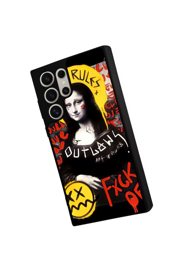 Samsung Galaxy S23 Ultra Uyumlu Monalisa Tasarımlı Glossy Premium Kılıf