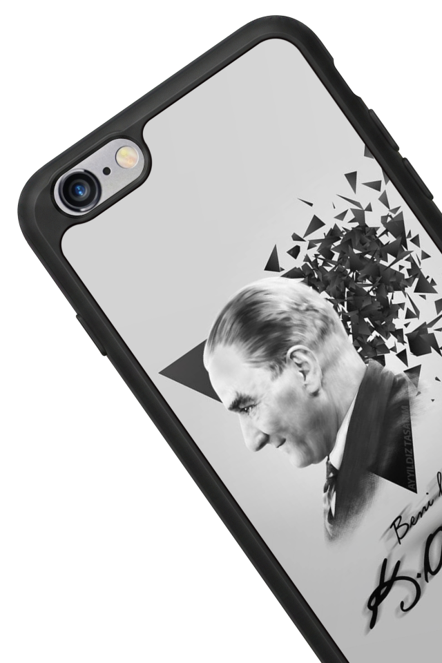 iPhone 6 Plus Uyumlu Mustafa Kemal Ataturk Tasarımlı Glossy Premium Kılıf