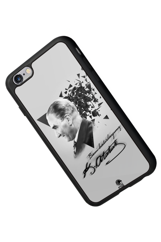 iPhone 6 Plus Uyumlu Mustafa Kemal Ataturk Tasarımlı Glossy Premium Kılıf