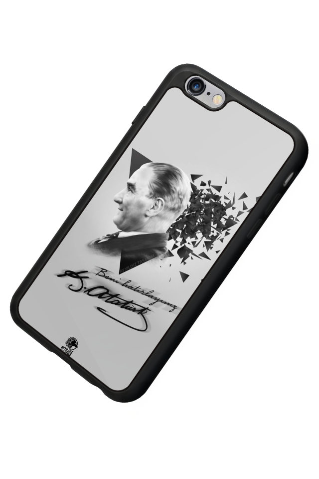 iPhone 6 Plus Uyumlu Mustafa Kemal Ataturk Tasarımlı Glossy Premium Kılıf