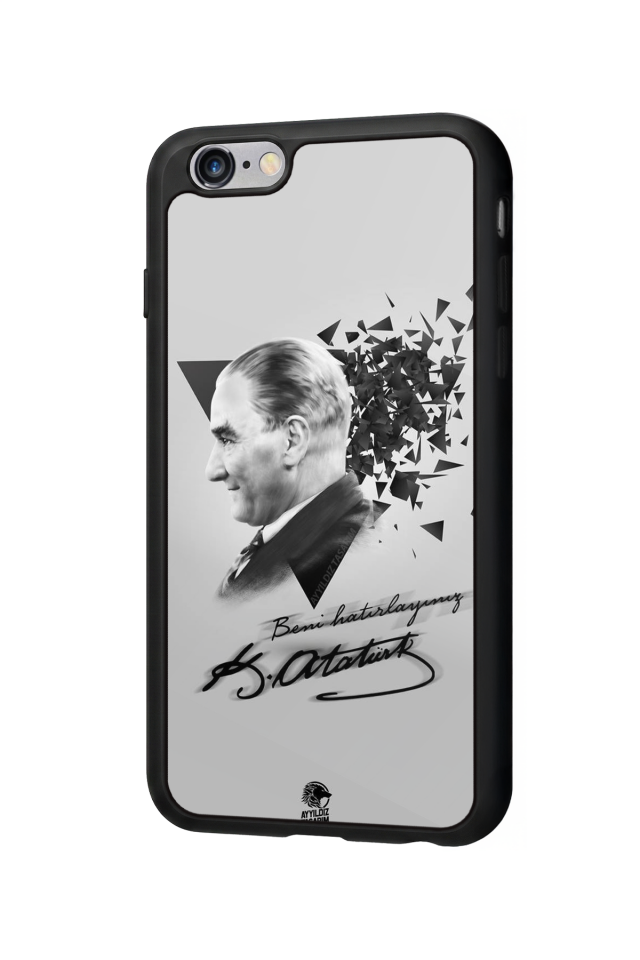 iPhone 6 Plus Uyumlu Mustafa Kemal Ataturk Tasarımlı Glossy Premium Kılıf
