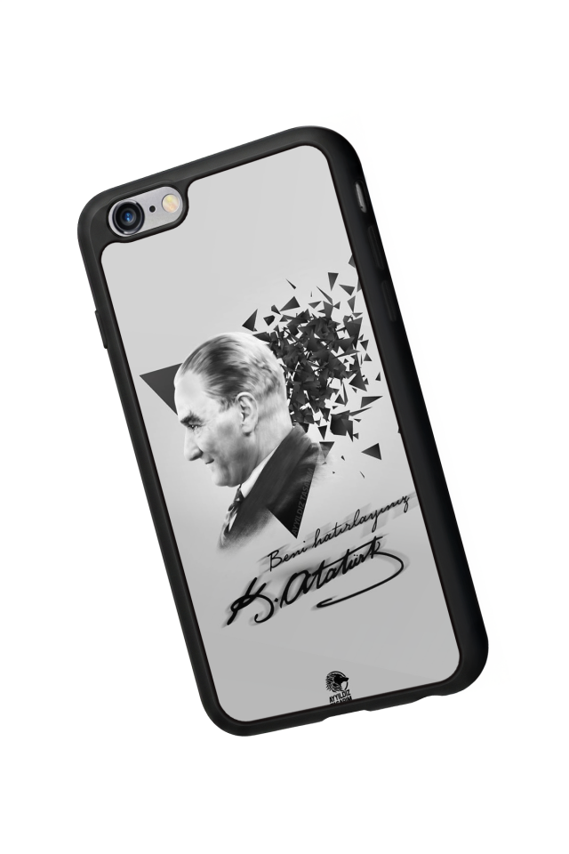 iPhone 6 Plus Uyumlu Mustafa Kemal Ataturk Tasarımlı Glossy Premium Kılıf