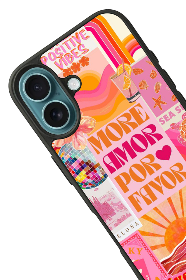 iPhone 16 Plus Uyumlu Poster Tasarımlı Glossy Premium Kılıf