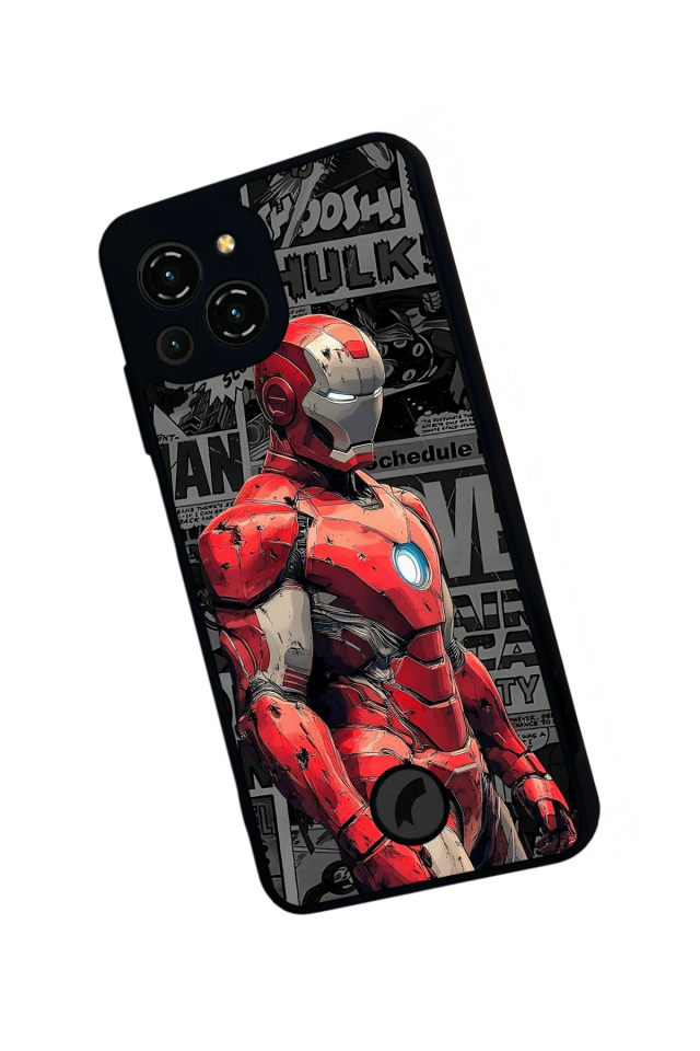 Reeder S23 Pro Max Uyumlu  Iron Man ( Demir Adam ) Tasarımlı Glossy Premium Kılıf