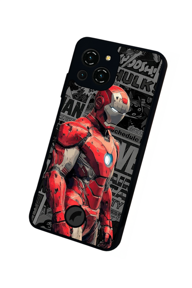 Reeder S23 Pro Max Uyumlu  Iron Man ( Demir Adam ) Tasarımlı Glossy Premium Kılıf